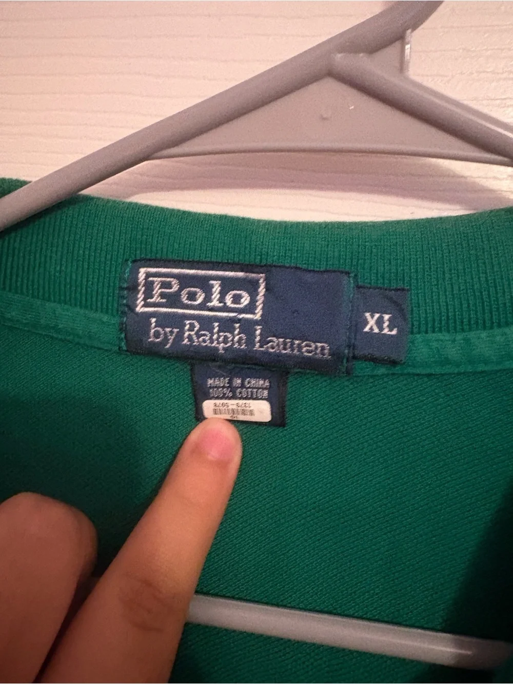 Ralph Lauren Green Polo with Orange Pony Embroidery
